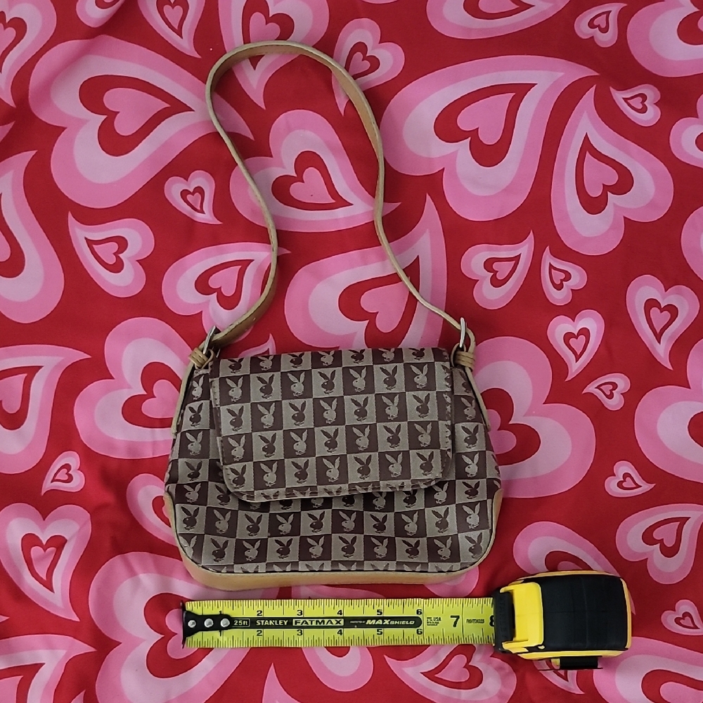 Playboy Brown and Tan Shoulder Bag